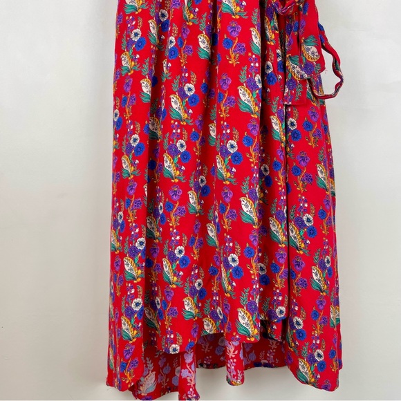MAEVE • Sz. 0 Rosalia red floral wrap dress - Picture 6 of 10